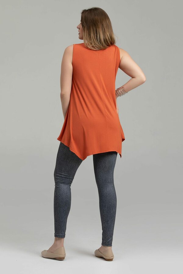 Women V-Neck Tank Top Tunic for Leggings - LARACE 8037.