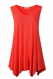 Women V-Neck Tank Top Tunic for Leggings - LARACE 8037.
