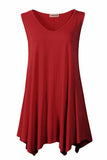 Women V-Neck Tank Top Tunic for Leggings - LARACE 8037.