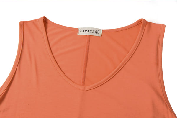 Women V-Neck Tank Top Tunic for Leggings - LARACE 8037.