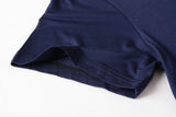 Crew Neck Short Sleeves Flare Tunic Blouse - LARACE 8031.