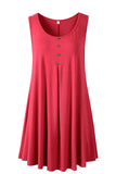 LARACE Tank Tops for Women Tunic Button Sleeveless Summer Tee-8068.