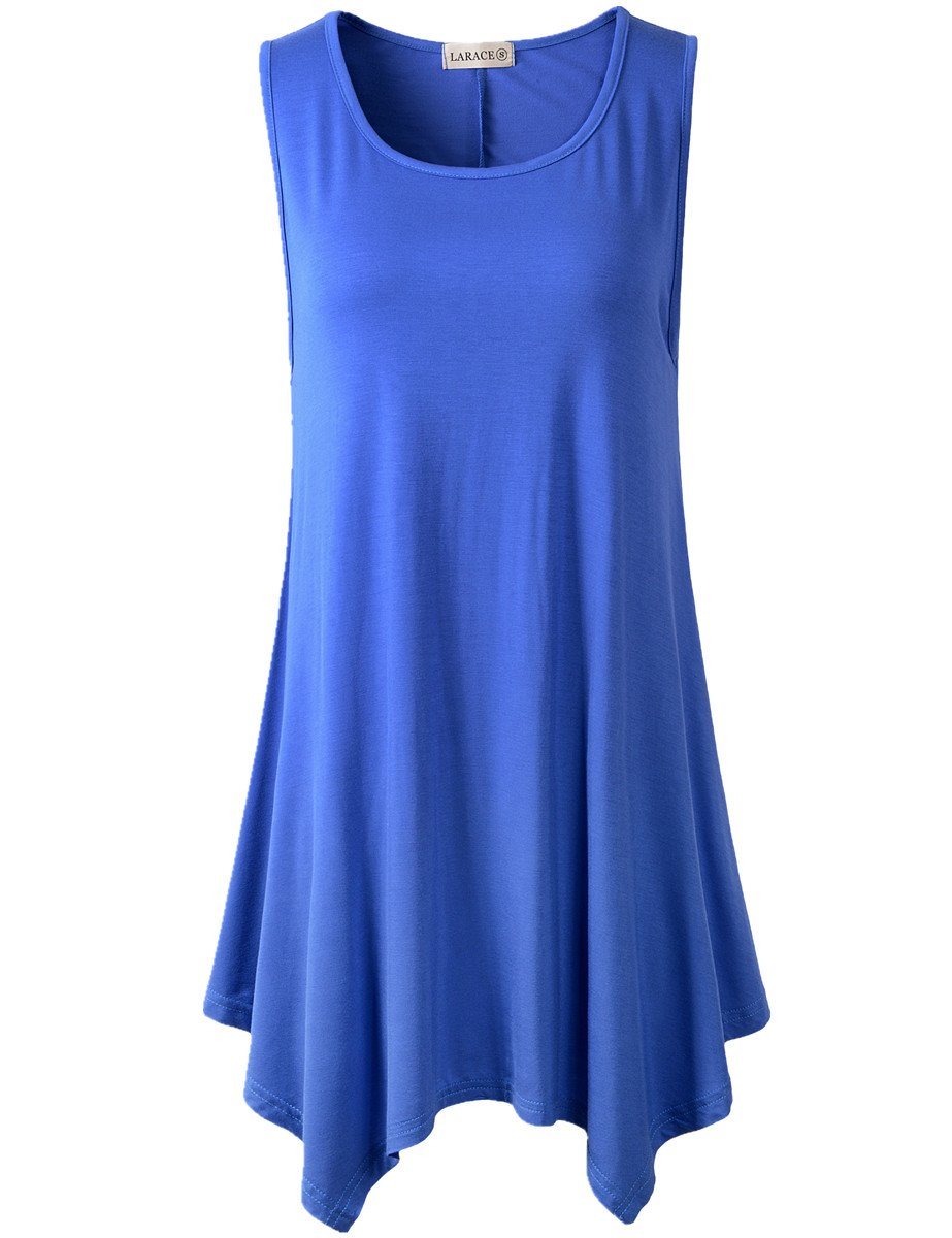 Womens Tank Tops $4.98 Clearance,AXXD Sleeveless Loose Solid Summer Lace  Tank Top Sky Blue 10